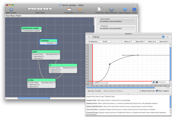 Timelines in Quartz Composer