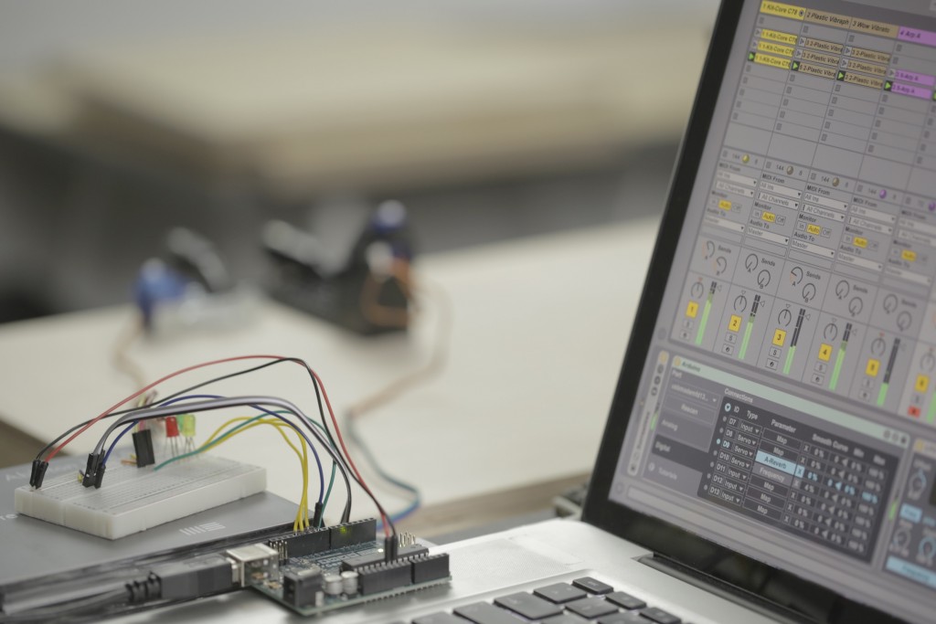 Arduino connected to Ableton Live.