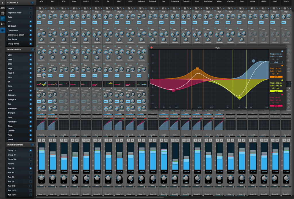 Another set of updates from MOTU includes free, powerful mixing and processing tools for their interfaces. This UI is actually running over the Web, not in native software - which is ideal for long cable runs and networked interfaces. Image: MOTU.