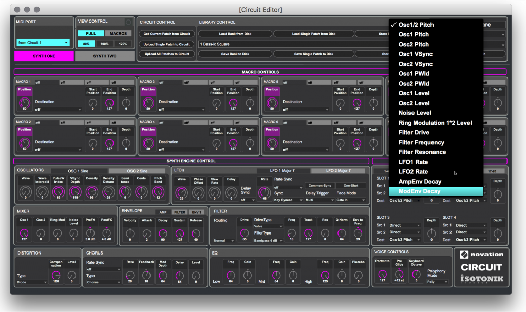 Modulation routing along can do some crazy things to your instrument patches. And it's far deeper than you might suspect looking at the Circuit front panel.