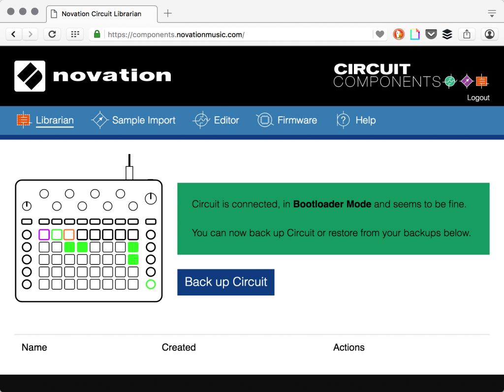 Finally, you'll see a pattern of green lights indicating you're in bootloader mode and ready to communicate with the browser tools. (Don't worry if your pattern of green lights doesn't match exactly.)