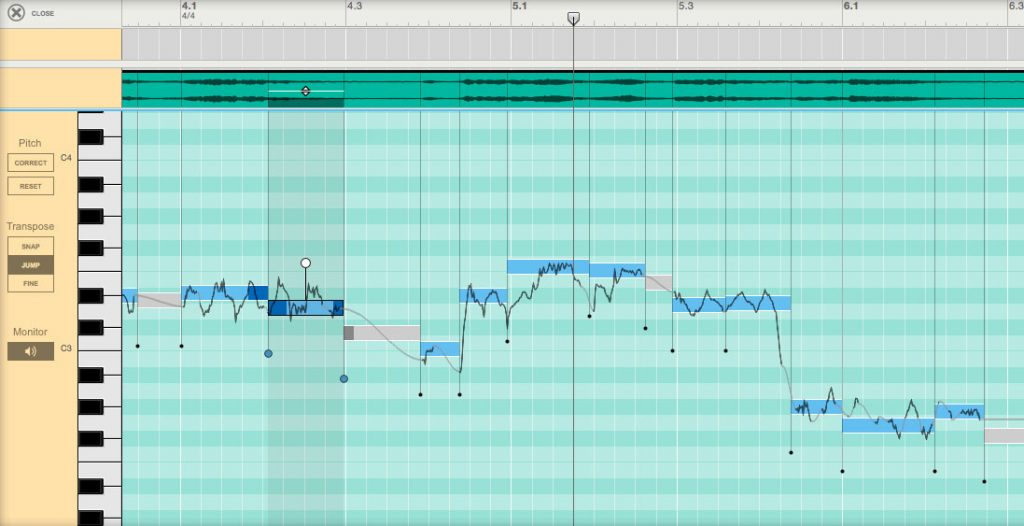 Adjust intonation, change pitches, and adjust vibrato with monophonic audio sources - natively in Reason 9.