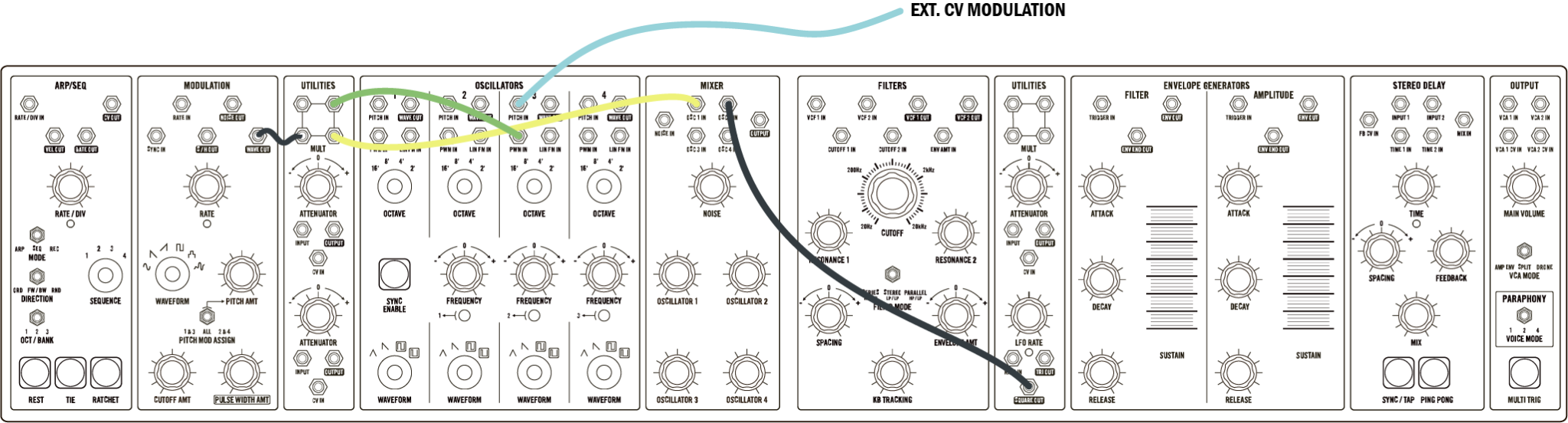 Deep dive Modulation and technique, patch notes with Moog Matriarch