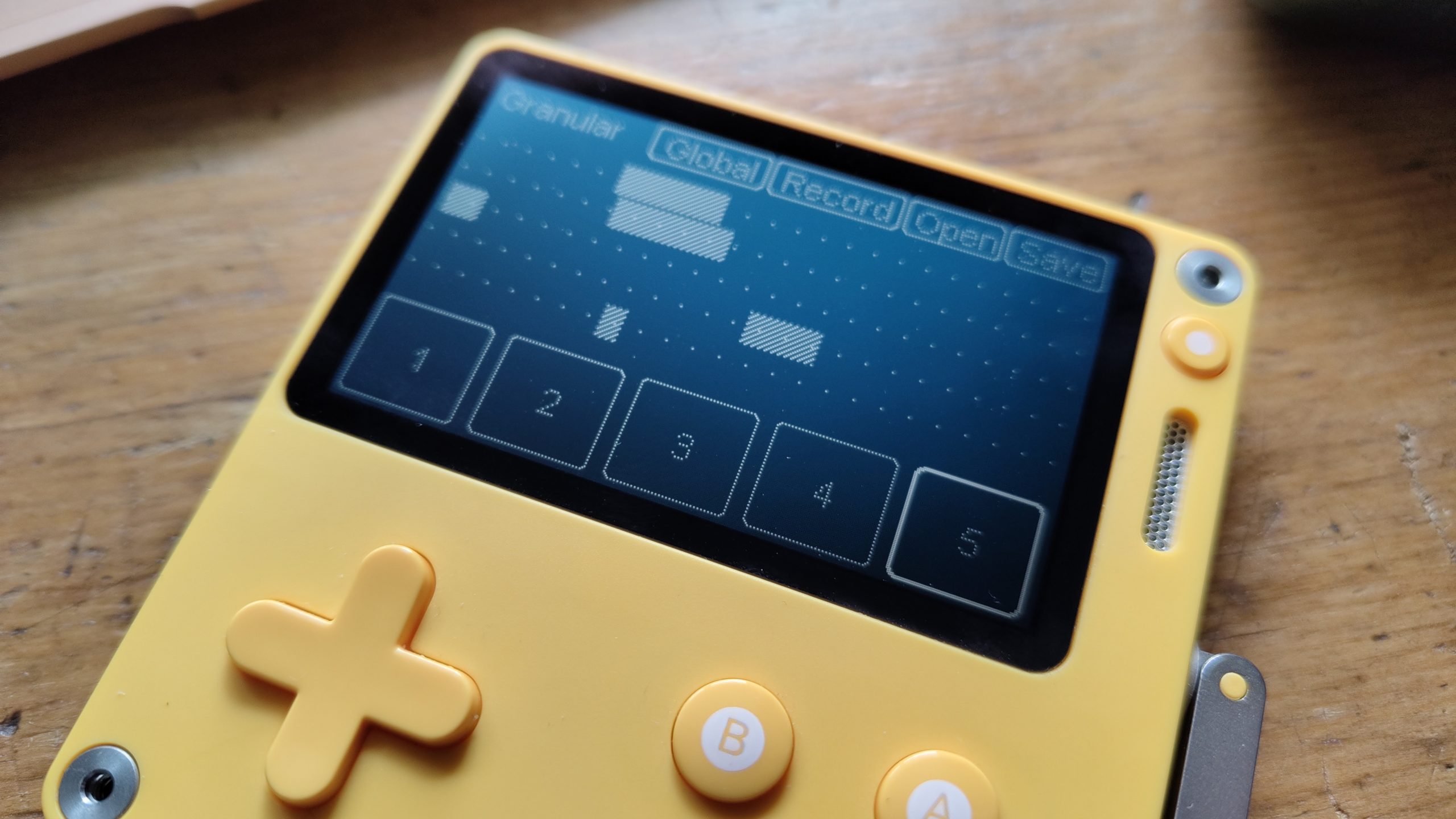 Playdate pocket game system as sampler, granular instrument, FX