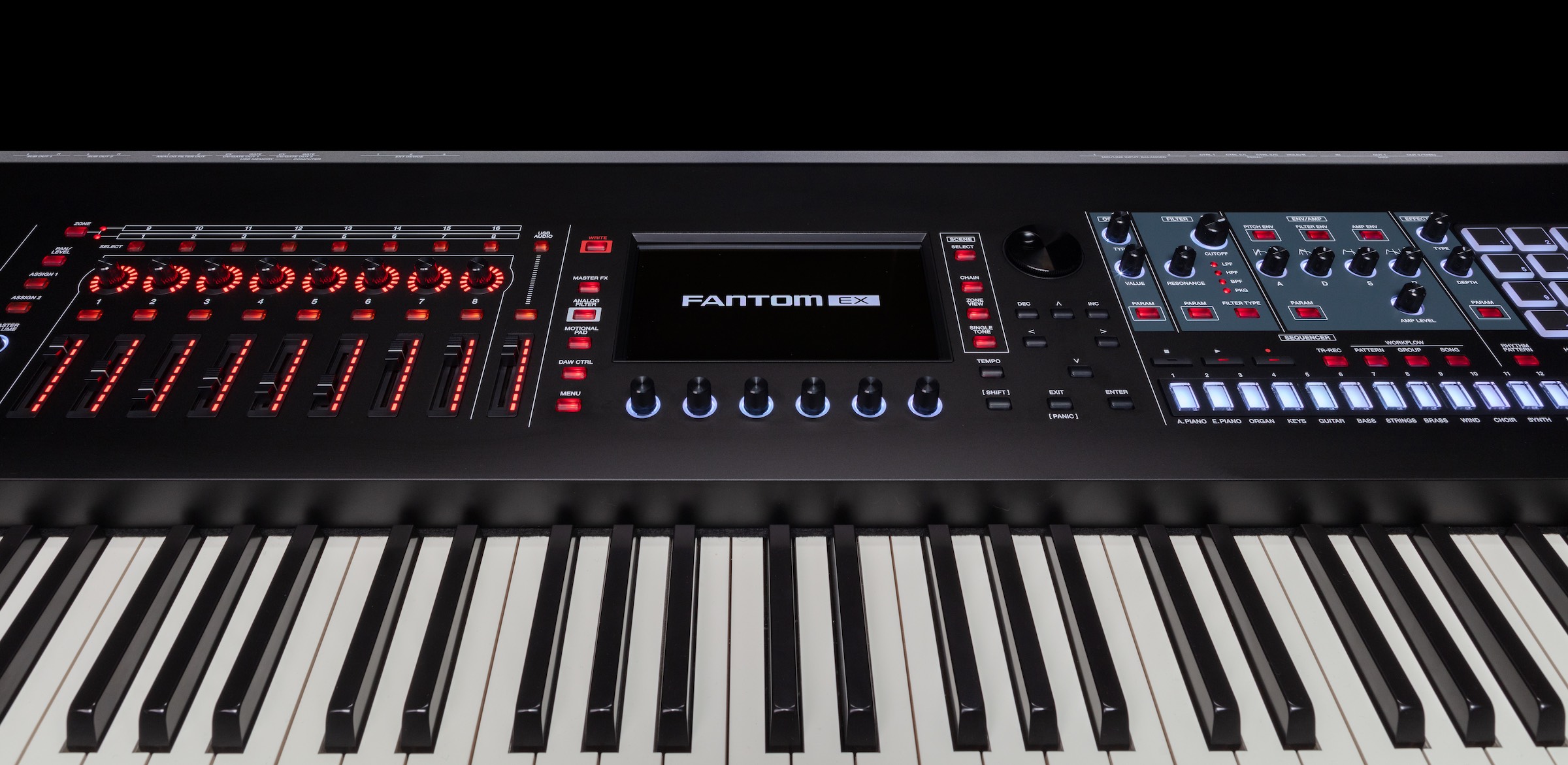 Roland FANTOM EX: Modeled analog, classic synths, new effects