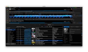 Rekordbox UI showing a bunch of the author's playlists, and playing tracks by Nour Jaber feat. Zanias and Kessell & Kerqus on Detroit Underground.