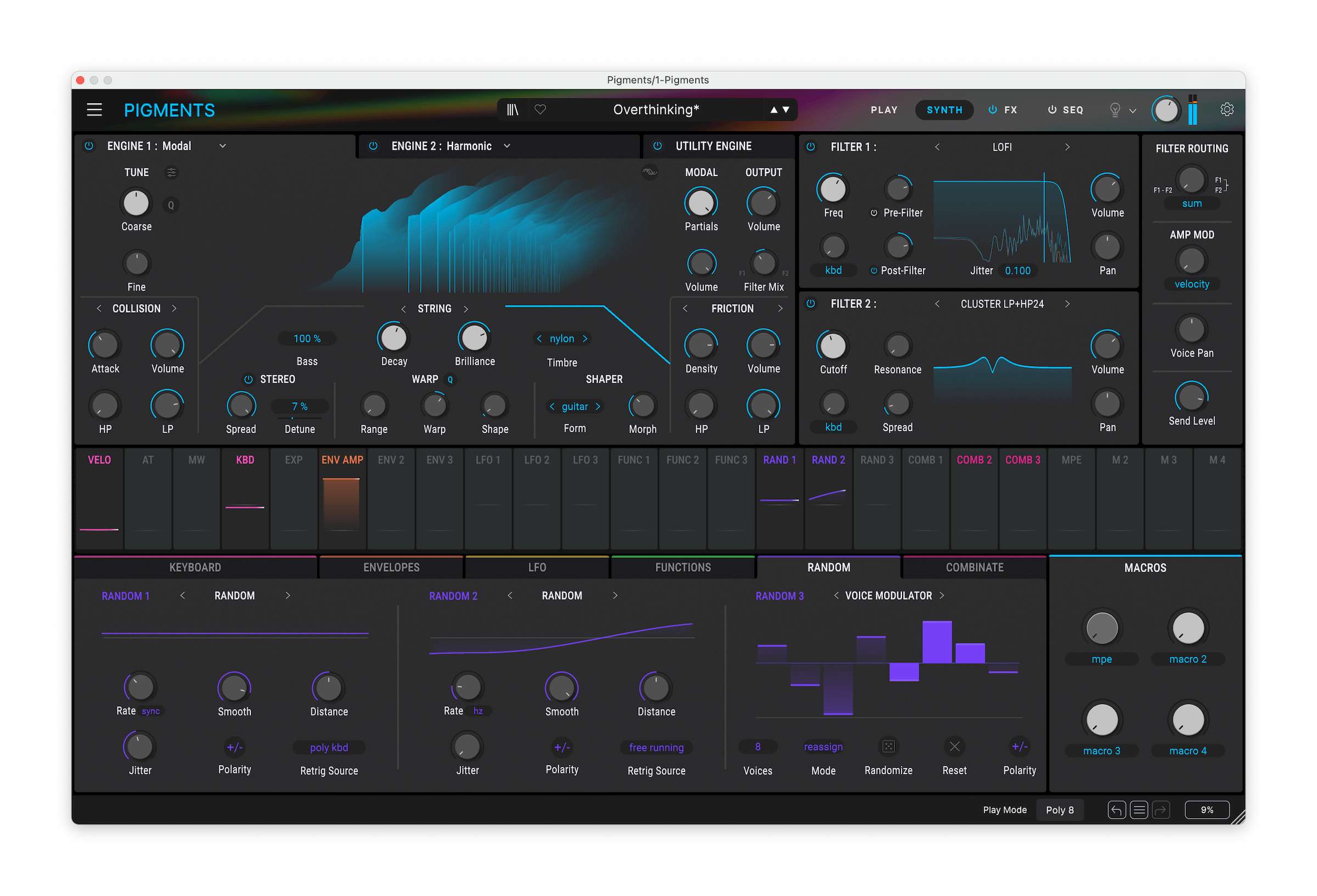 Pigments 6: modal engine, vocoder, more expand this synth playground