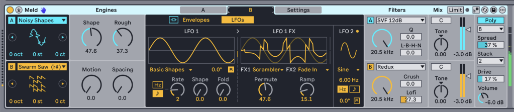 Meld LFO scrambler