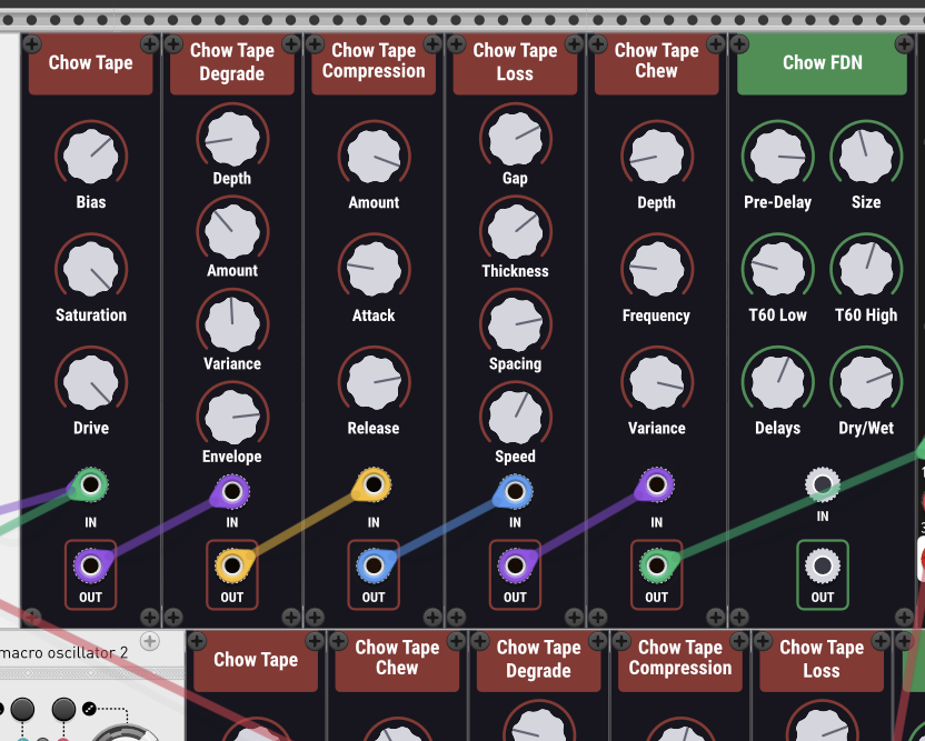 Mix and patch ChowDSP’s tape modeling for free in VCV Rack