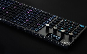 ONE MKII viewed from the back, angle, showing new CV Input jacks.