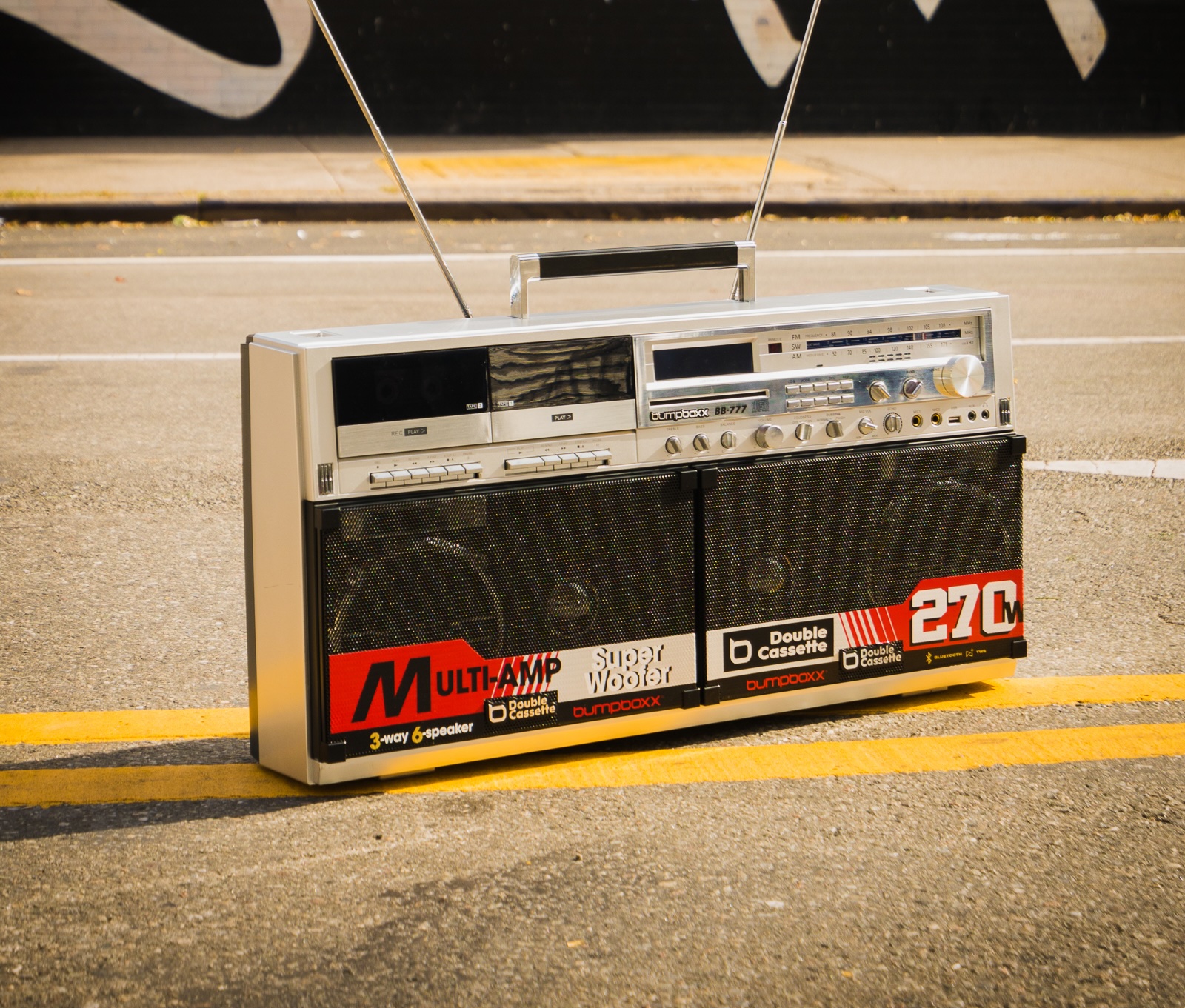 Massive power, every format: the BB-777 brings back the boombox