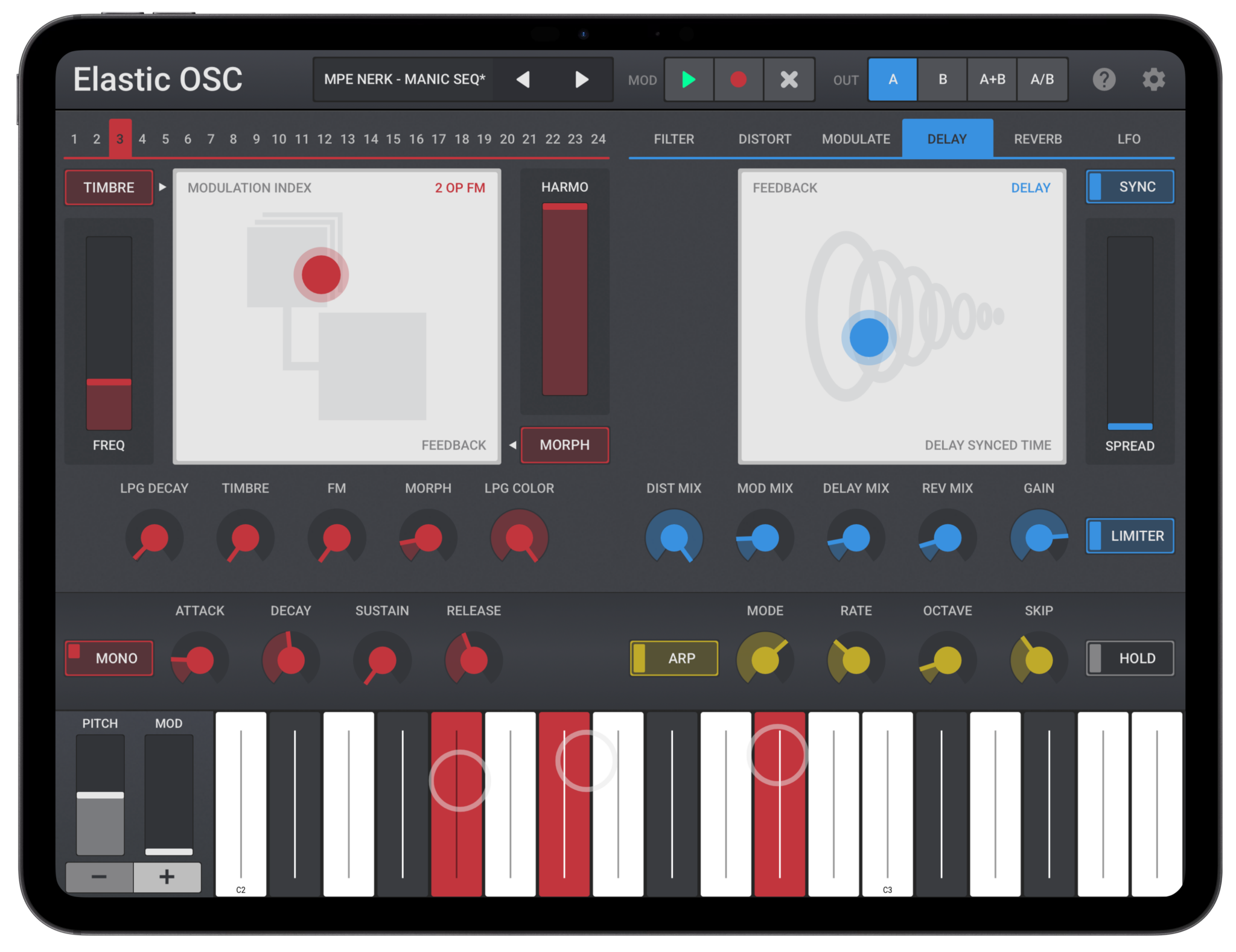Elastic OSC, Plaits as an instrument app, now supports Android, MPE ...