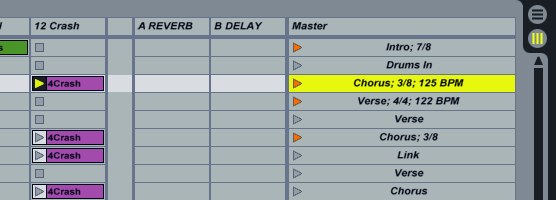 Time signatures in Live