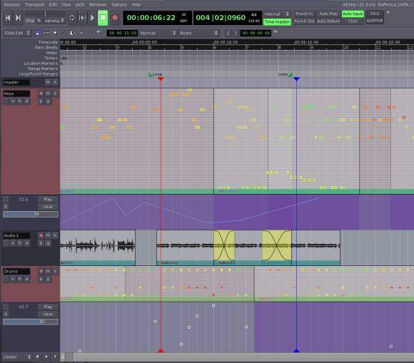 MIDI Gets a Boost in Free Ardour DAW, Via Google Summer of Code CDM